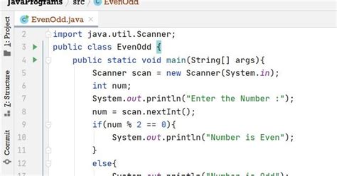 even odd code java.